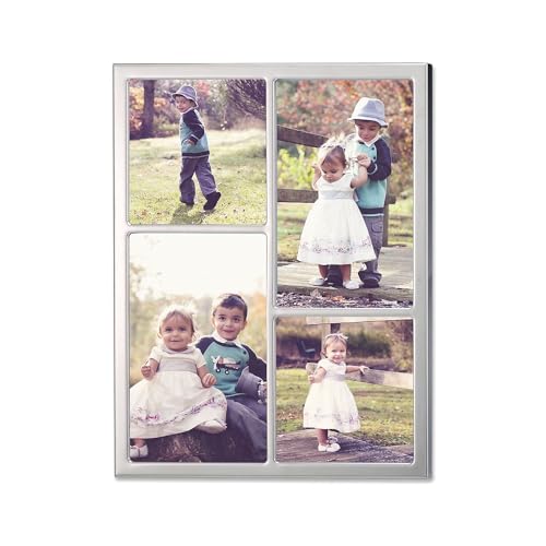 Lawrence Frames 710688 Silver Standard Metal 4 Opening Picture Frame - Image 2