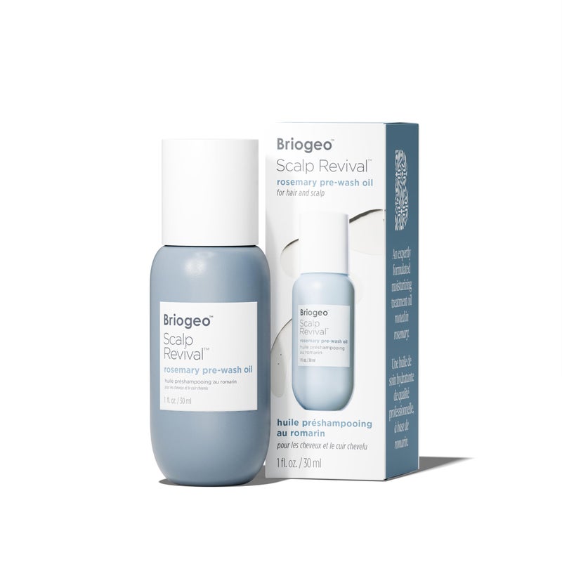 Briogeo Scalp Revival Rosemary Pre-Wash Oil, Hair and Scalp, Dry Scalp Treatment for Stronger and Longer Hair, Soothe Dry Scalp, Lipids and Vitamins, Deep Moisture, Vegan, Cruelty-Free, 1 fl oz - Image 1
