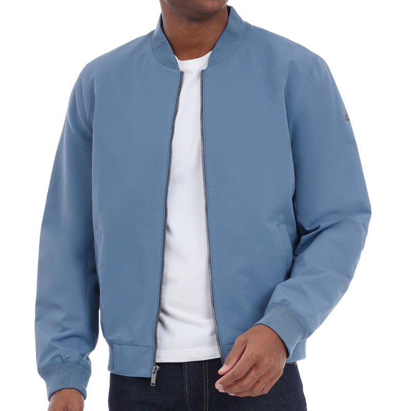 Michael Kors Mens Lightweight Bomber Jacket Wind and Water Resistant Dark Chambray Blue 2XLarge - Image 2