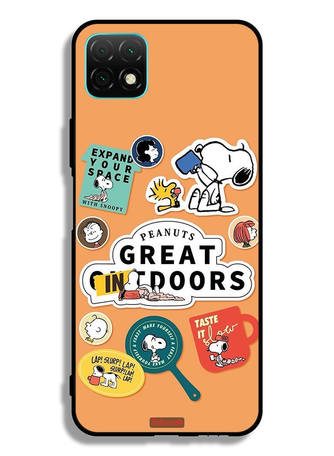 Tolwak Huawei nova Y60 Protective Case Cover Peanuts Stickers - Image 2