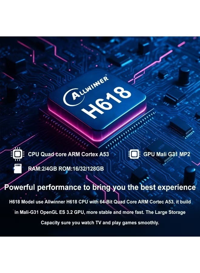 زوكو Android TV Stick 16.0 جهاز بث ذكي بدقة 8K Ultra HD مع جهاز تحكم صوتي، WiFi 6، Bluetooth 5.4، معالج رباعي النواة، ذاكرة RAM 2GB وROM 16GB، HDR10+، صوت Dolby Audio، Chromecast، ومشغل وسائط ذكي - Image 2