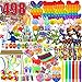 Leeche 498 PCS Premium Party Favors for 310 ages KidsAssortment Party ToysGoody Bag FillersClassroom PrizesTreasure Box StuffersBirthday Gift ToyPinata StuffersCarnival Prizes for Boys And Girls - Image 2