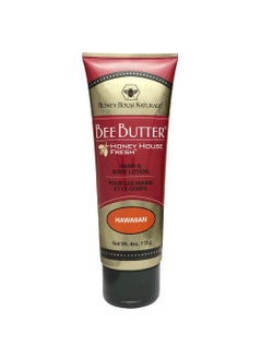 Honey House Naturals Honey House Naturals Bee Butter Cream  4 Ounce Tube  All Natural Ultra Moisturizing Bee Butter Enhanced with Royal Jelly and Essential Oils  Made in USA Hawaiian 