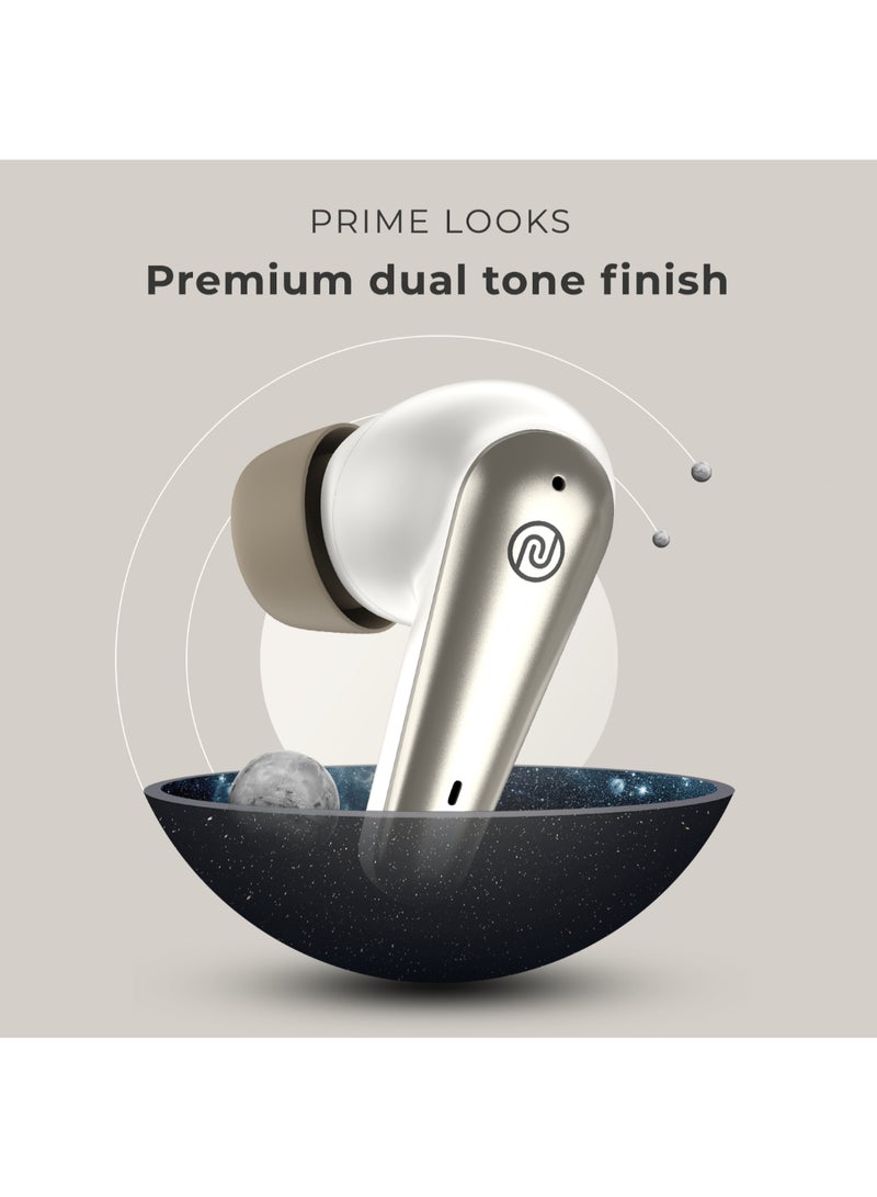 Noise Buds X Prime in-Ear Truly Wireless Earbuds with 120H of Extended Playtime, ENC for Clear Calling, Instacharge(10 min=200 min),Modern Dual Tone Finish, 11mm Driver, BT v5.3 Champagne White - Image 4