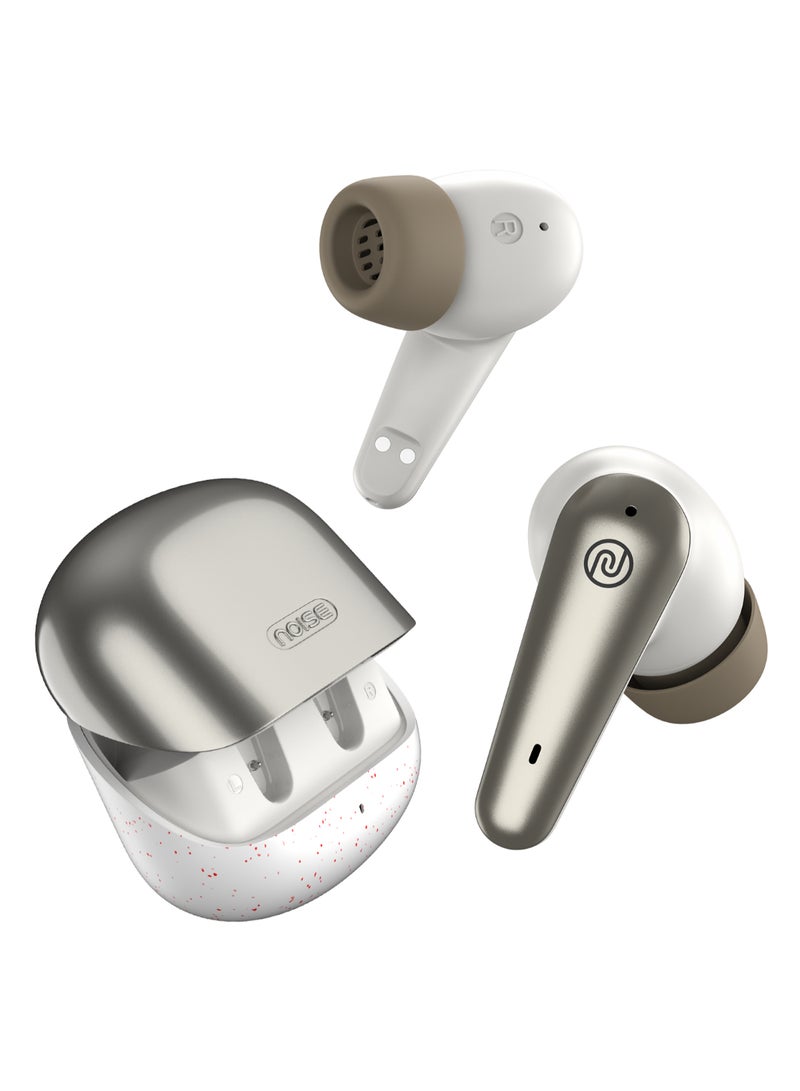 Noise Buds X Prime in-Ear Truly Wireless Earbuds with 120H of Extended Playtime, ENC for Clear Calling, Instacharge(10 min=200 min),Modern Dual Tone Finish, 11mm Driver, BT v5.3 Champagne White - Image 1