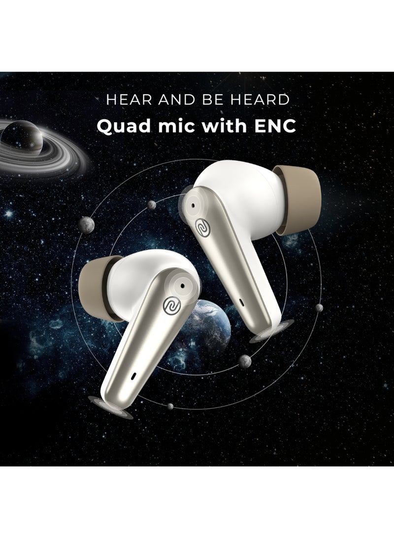 Noise Buds X Prime in-Ear Truly Wireless Earbuds with 120H of Extended Playtime, ENC for Clear Calling, Instacharge(10 min=200 min),Modern Dual Tone Finish, 11mm Driver, BT v5.3 Champagne White - Image 5