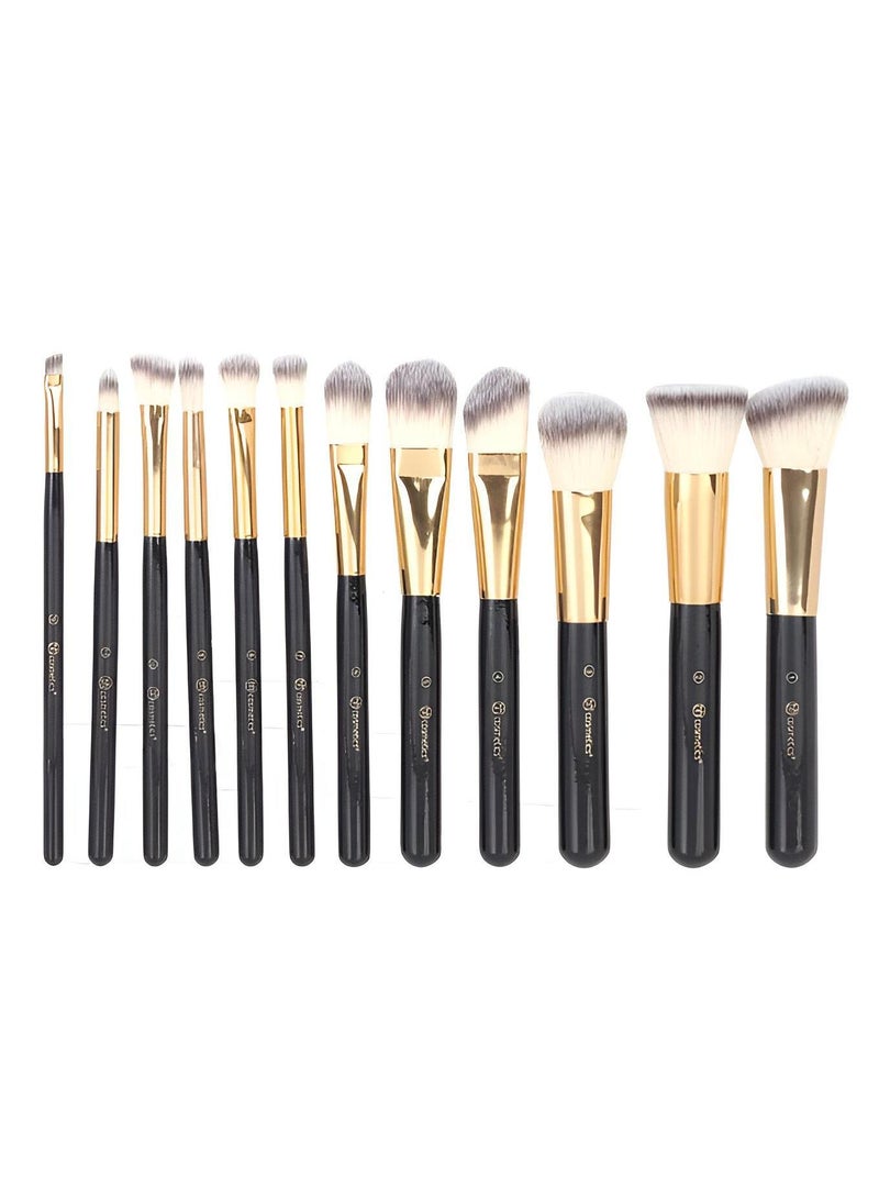 BH Cosmetics Bh Cosmetics Brushes Set-12 Pieces-Black - Image 2