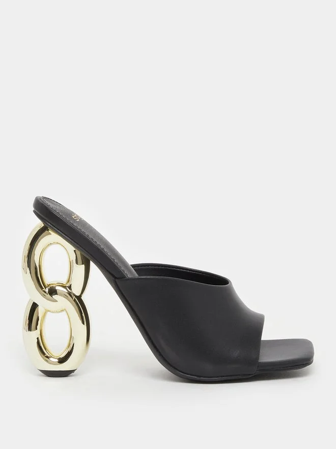 Chain High Heel Sandals