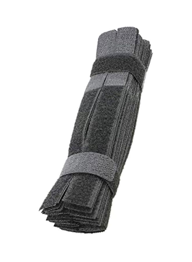 SAPU 50-Pieces Nylon Reusable Cable Tie Black 18centimeter - Image 1