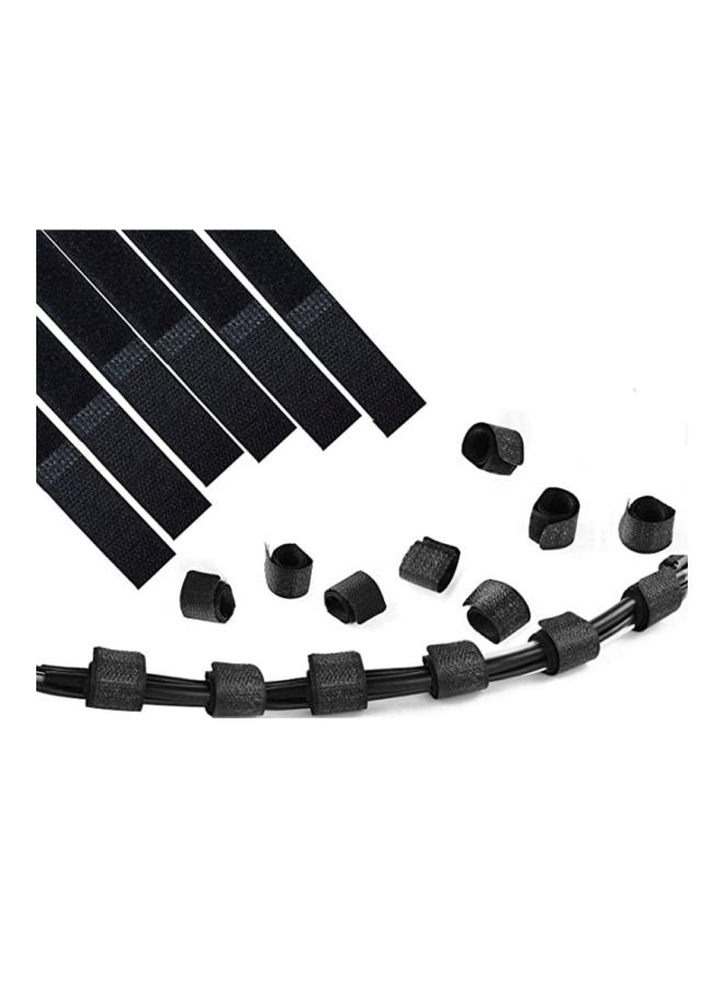 SAPU 50-Pieces Nylon Reusable Cable Tie Black 18centimeter - Image 4