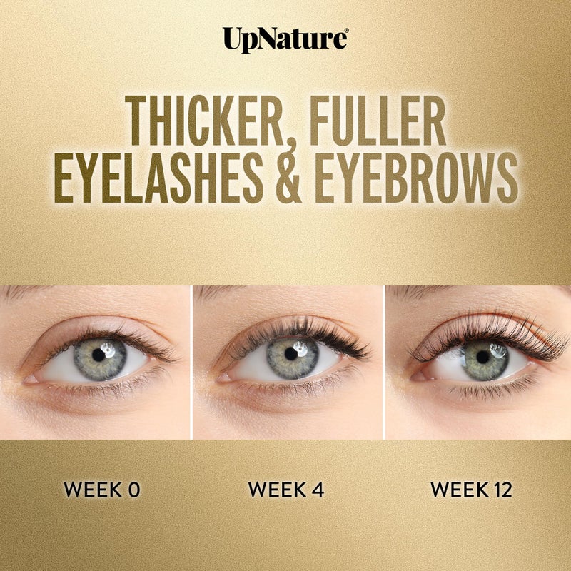 UpNature Organic Castor Oil Lash Serum for Eyelashes and Eyebrows Growth - 100% Pure Cold Pressed Hexane-Free (2oz Glass Bottle) - Image 4