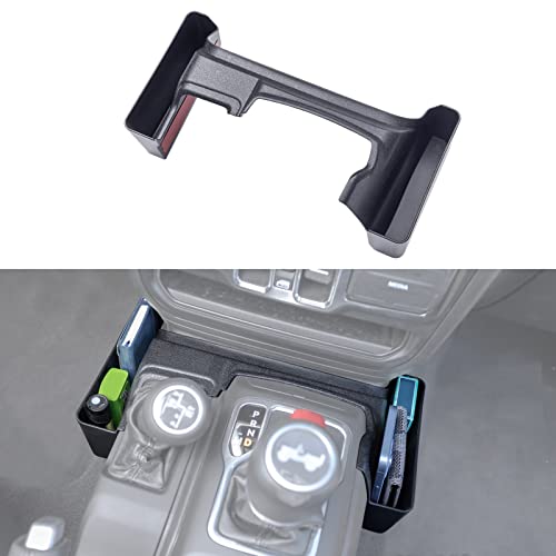 Center Console Gear Shift Organizer Tray Compatible with Jeep Wrangler JLJLU 20182023 2024 2025 and Jeep Gladiator JT Truck 20202022 2023 2024 2025 Storage Box Accessories Not for JKJKU