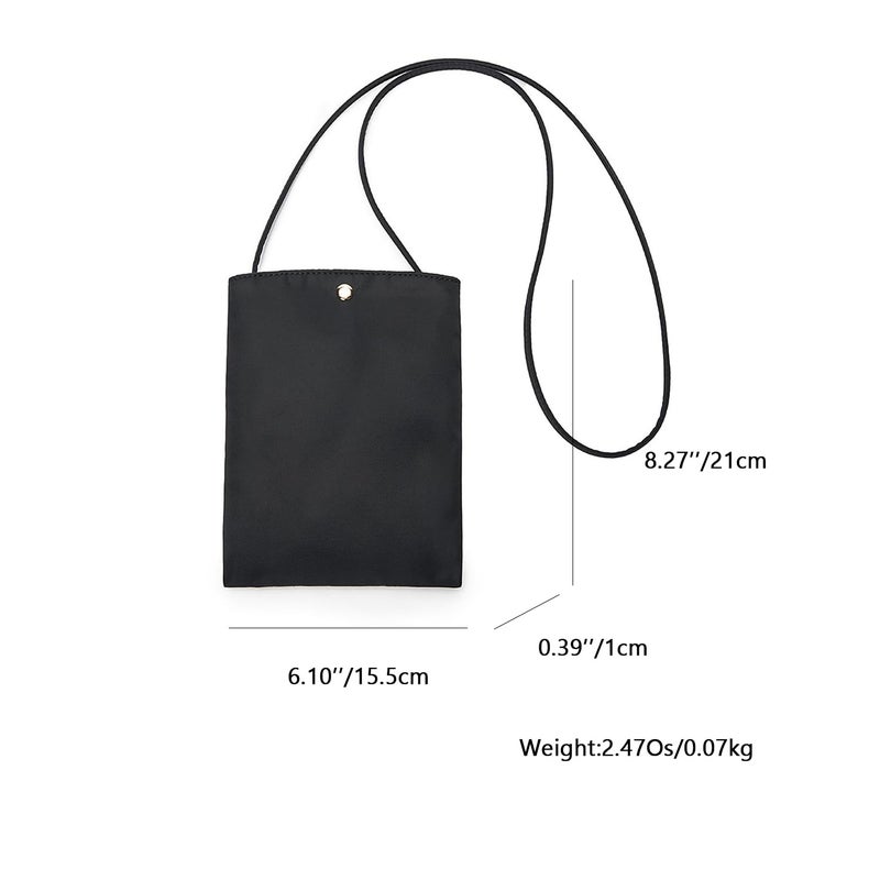 YONBEN Crossbody Bag Nylon Purse with Adjustable Knot Shoulder Straps Small Phone Holder Bag for Women Magnetic Closure Durable Wear Resistant - Image 3