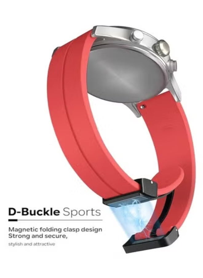 TIGER 22mm Magnetic Watch Band with Quick Release || Soft Silicone Sport Strap Designed for Men – Skin Friendly, Lightweight, Adjustable & Durable – Perfect for Fitness, Outdoor Activities & Everyday Use – Comfortable and Secure Fit - Image 5