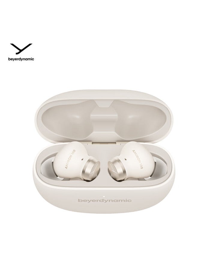 Beyer Dynamic Beyerdynamic Amiron 100 True Wireless Active Noise Cancelling Bluetooth Music Earphones Stick In-ear Type Universal For Android And Apple Bluetooth 5.3 Cream White - Image 2