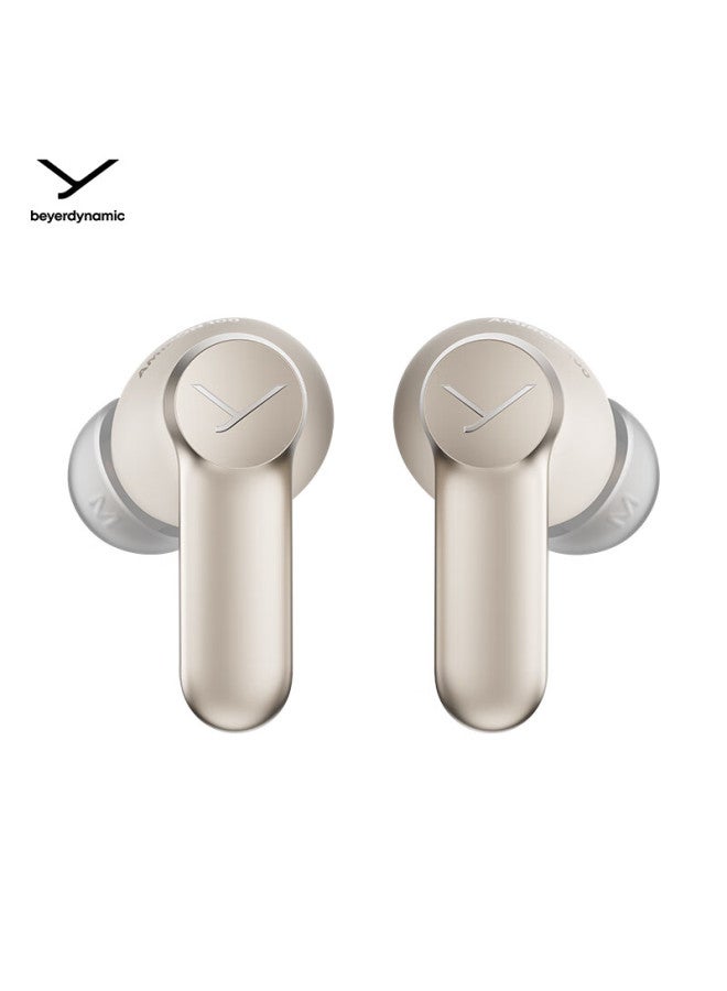 Beyer Dynamic Beyerdynamic Amiron 100 True Wireless Active Noise Cancelling Bluetooth Music Earphones Stick In-ear Type Universal For Android And Apple Bluetooth 5.3 Cream White - Image 4