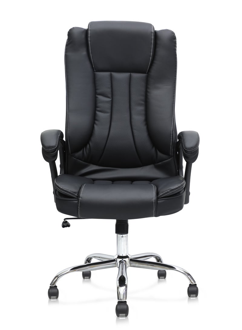 Multi Home Furniture Executive Black Ergonomic Office Chair with Footrest MH-7339-Black0 - Image 2