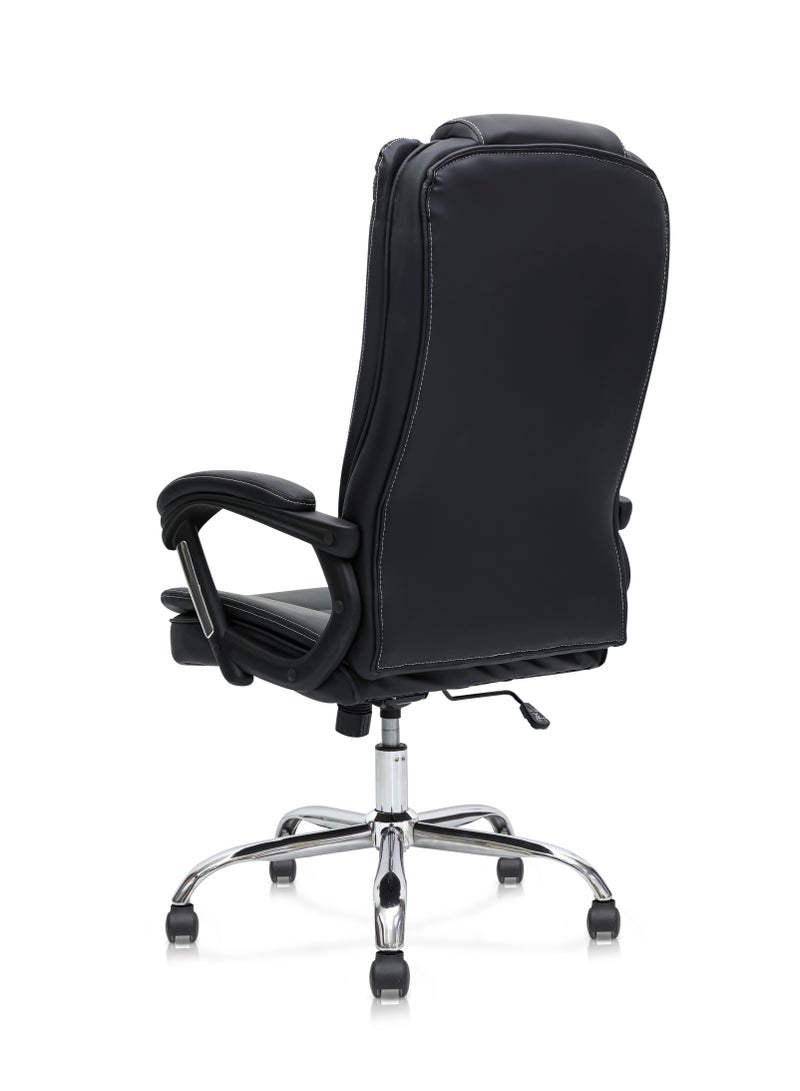 Multi Home Furniture Executive Black Ergonomic Office Chair with Footrest MH-7339-Black0 - Image 3