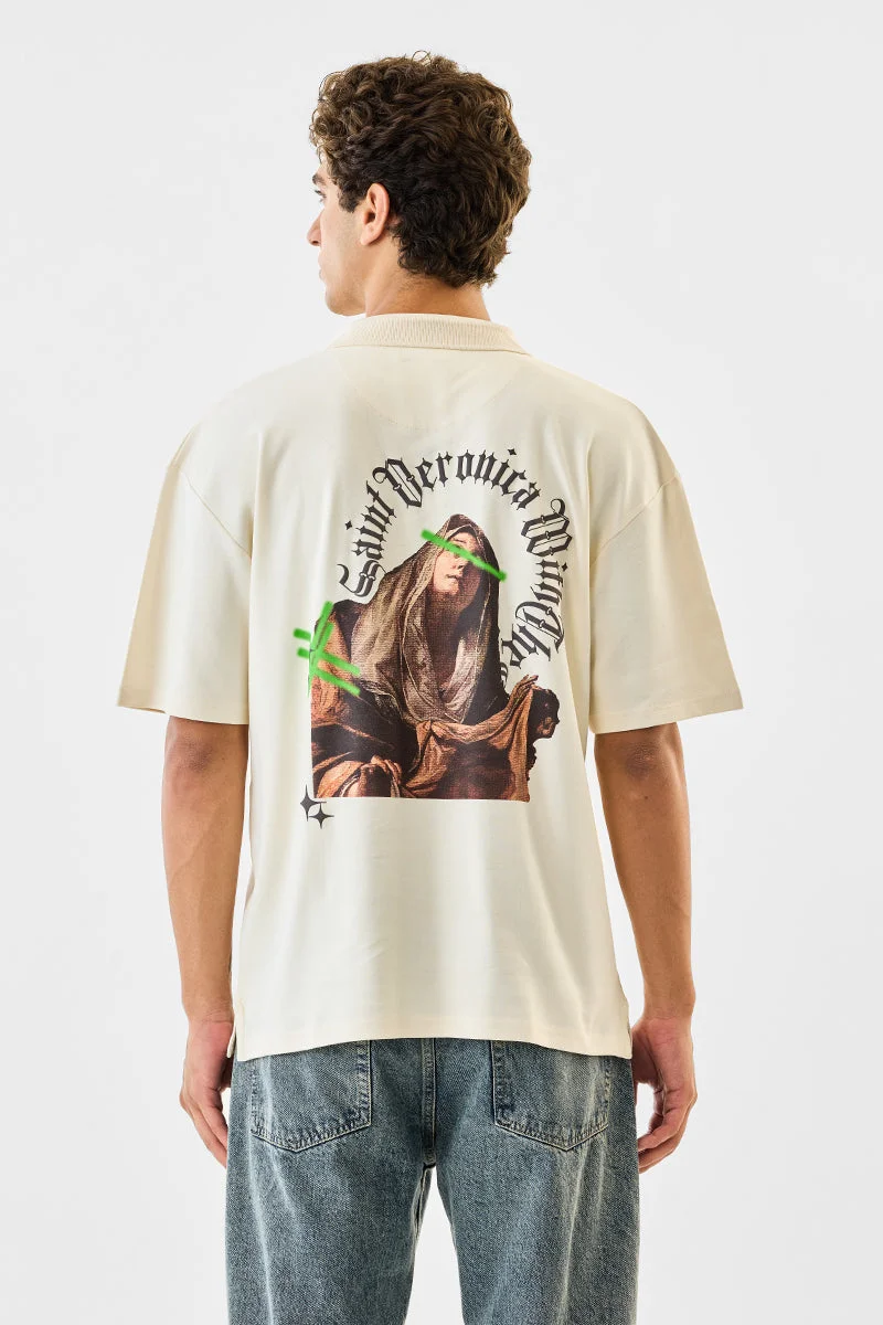 SNITCH Oversized 100% Cotton Graphic T-Shirt