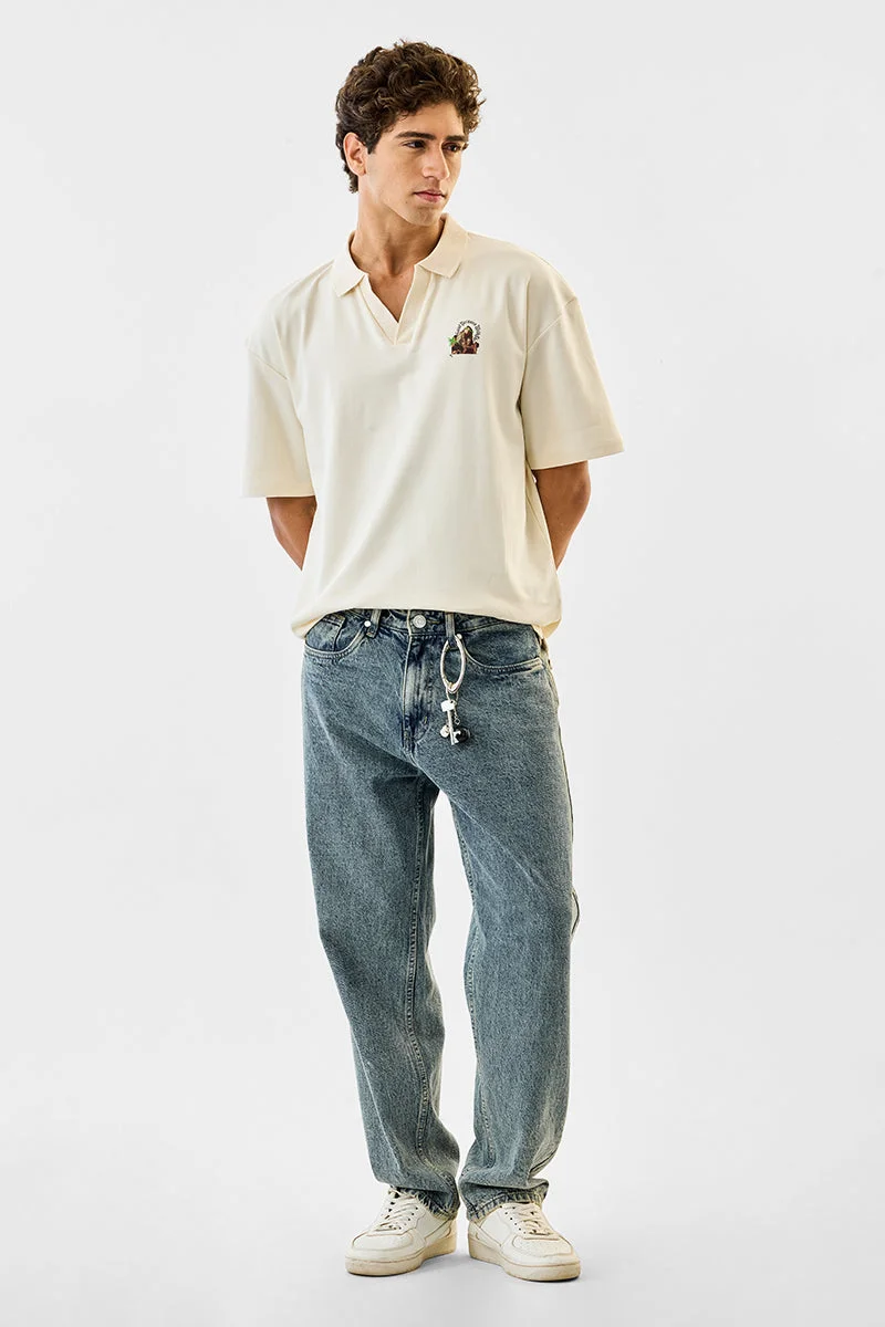 SNITCH Oversized 100% Cotton Graphic T-Shirt