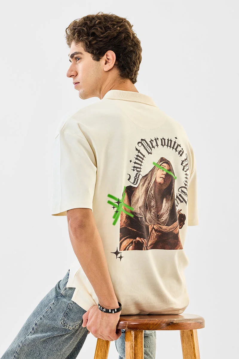 SNITCH Oversized 100% Cotton Graphic T-Shirt