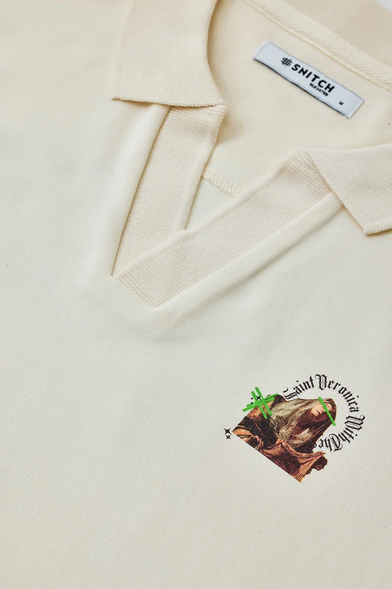 SNITCH Oversized 100% Cotton Graphic T-Shirt