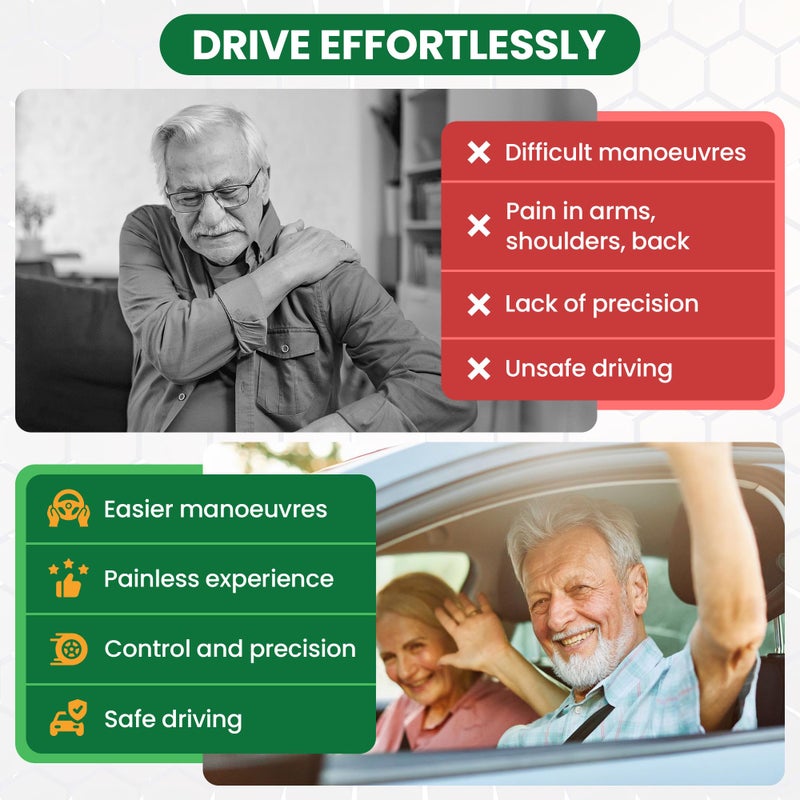 TopLife Steering Wheel Knob - Silicone Coated for Extra Grip - Compatible with Any Steering Wheels - Smooth Brodie Suicide Spinner for Car, Tractor, Mower, Boat - Image 2