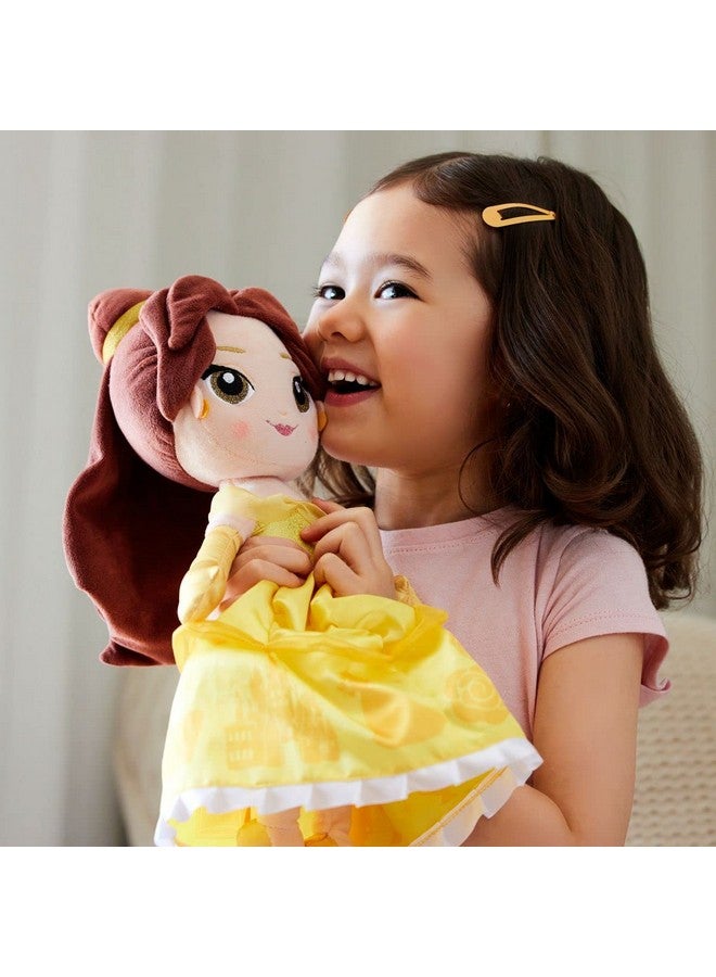 ديزني ستور دمية الأميرة المحشوة الرسمية من متجر ديزني، بيل من فيلم الجميلة والوحش، متوسطة الحجم 14 بوصة، ناعمة ومطرزة، ألعاب أميرات للبنات، دمى ديزني، حيوانات محشوة للبنات - Image 2