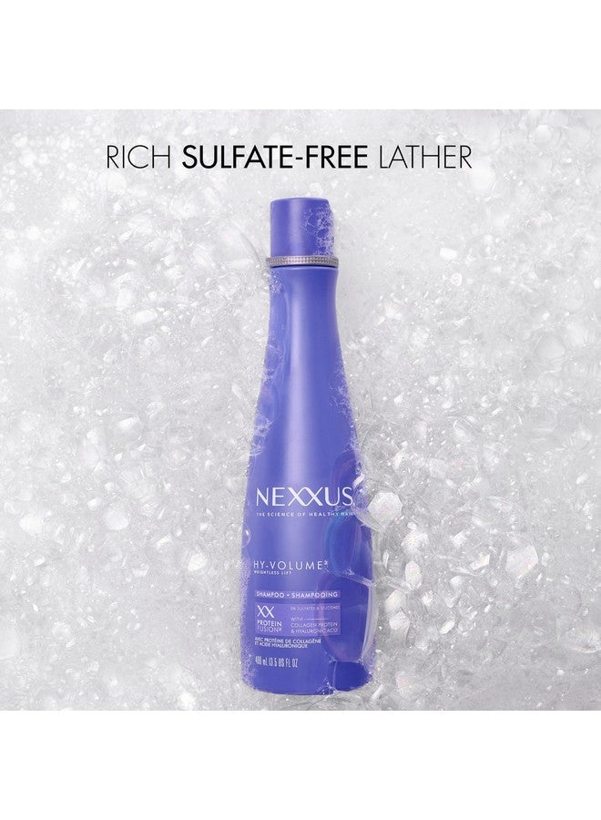 Nexxus HY-VOLUME Weightless Lift Shampoo PROTEIN FUSION with Collagen Protein & Hyaluronic Acid For Flat & Limp Hair for 48 Hours of Volume 13.5 Fl Oz - Image 2
