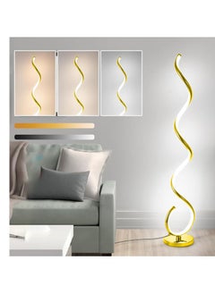 HOCC Gold Twisted Floor Lamp  - Image 1