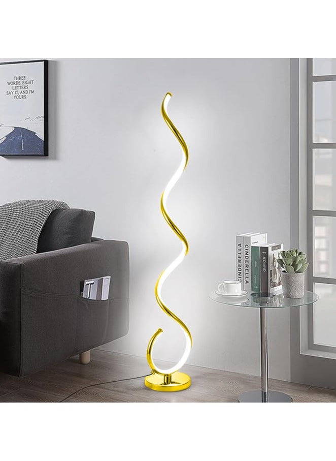 HOCC - Gold Twisted Floor Lamp - Image 1