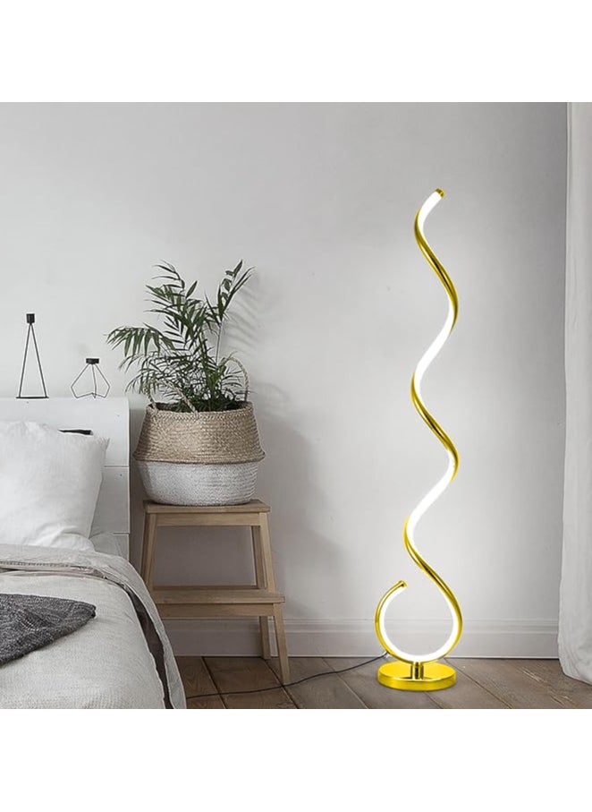 HOCC - Gold Twisted Floor Lamp - Image 1