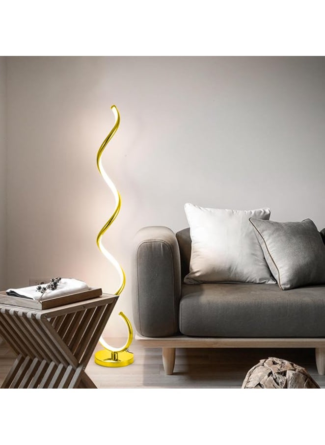 HOCC - Gold Twisted Floor Lamp - Image 1
