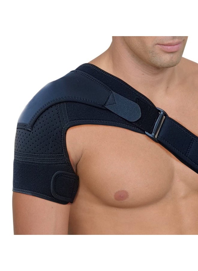 XUN Shoulder Brace for Torn Rotator Cuff for Men and Women - Support & Pain Relief (Black, Large/X-Large) - Image 1
