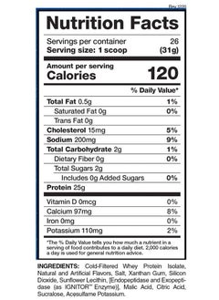 Evogen Nutrition Isoject Protein Vanilla Bean 28 Servings 840g  - Image 2