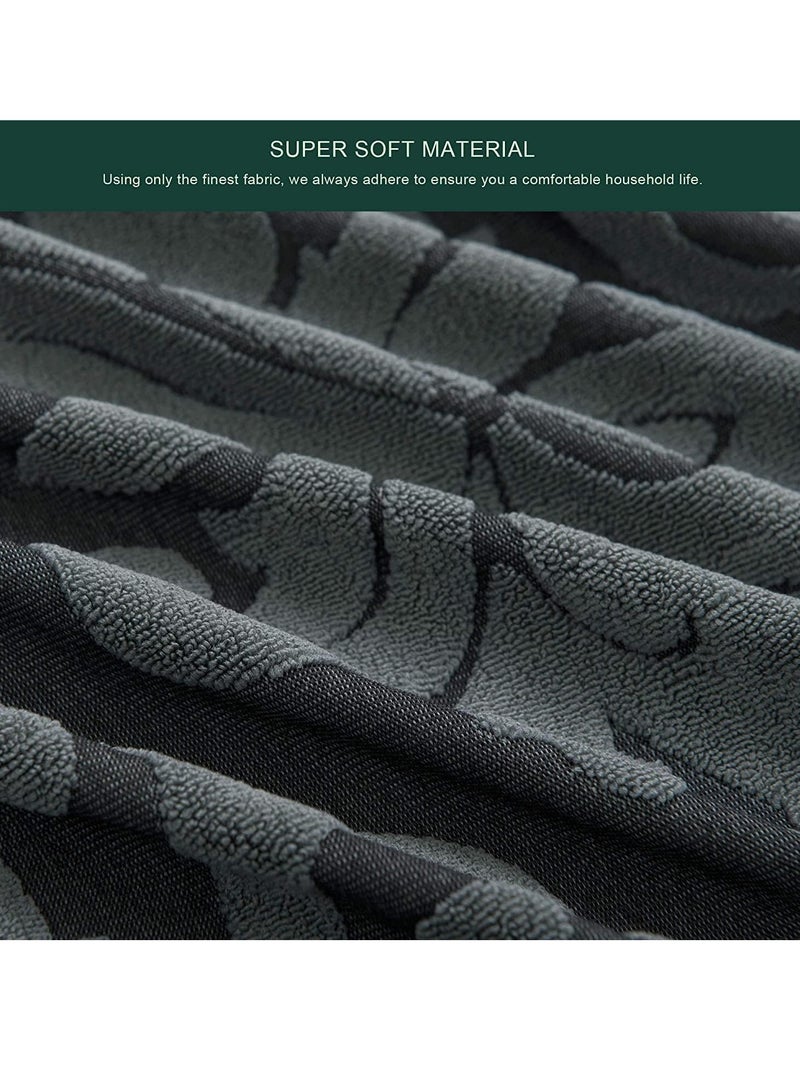 كيلا غطاء أريكة أنيق مع تنورة مكشكشة، أغطية أريكة جميلة، أغطية أريكة عالمية بنمط زهور عتيق لغرفة المعيشة - Image 2