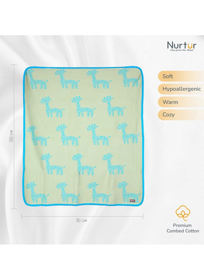 نورتر Soft Baby Blankets For Boys And Girls 100% Combed Cotton Lightweight Fleece