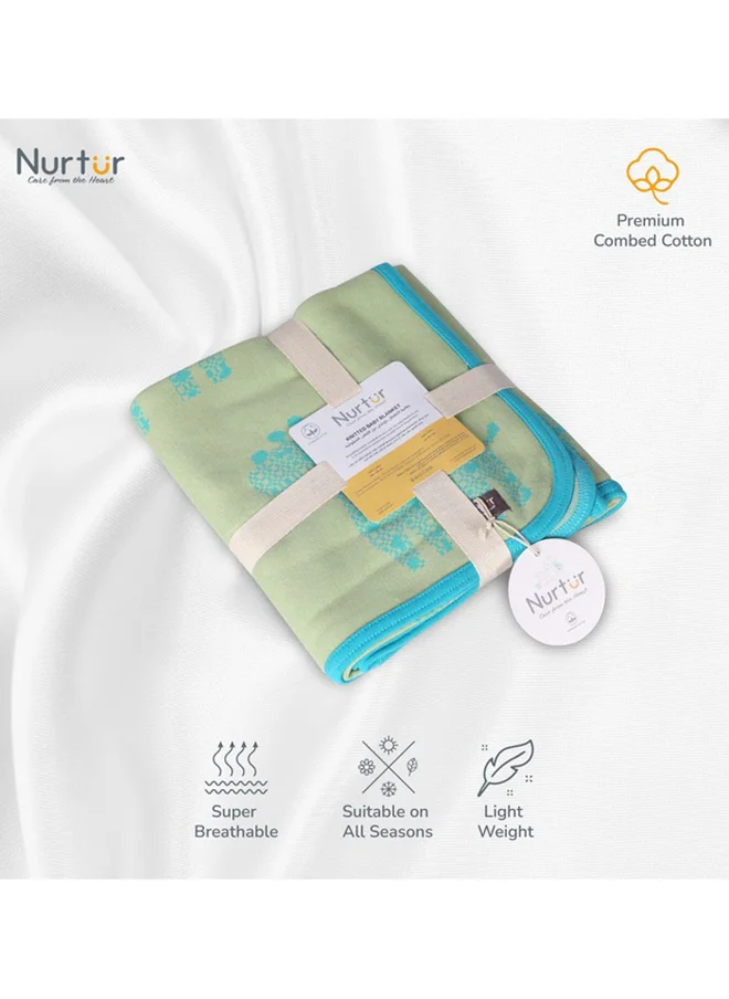نورتر Soft Baby Blankets For Boys And Girls 100% Combed Cotton Lightweight Fleece