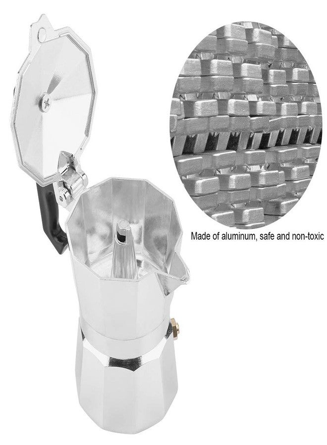 Tbest Coffee Maker,50mL 1 Cup Aluminum Italian Type Pot Espresso Coffee Maker Stove Home Office Use - Image 4