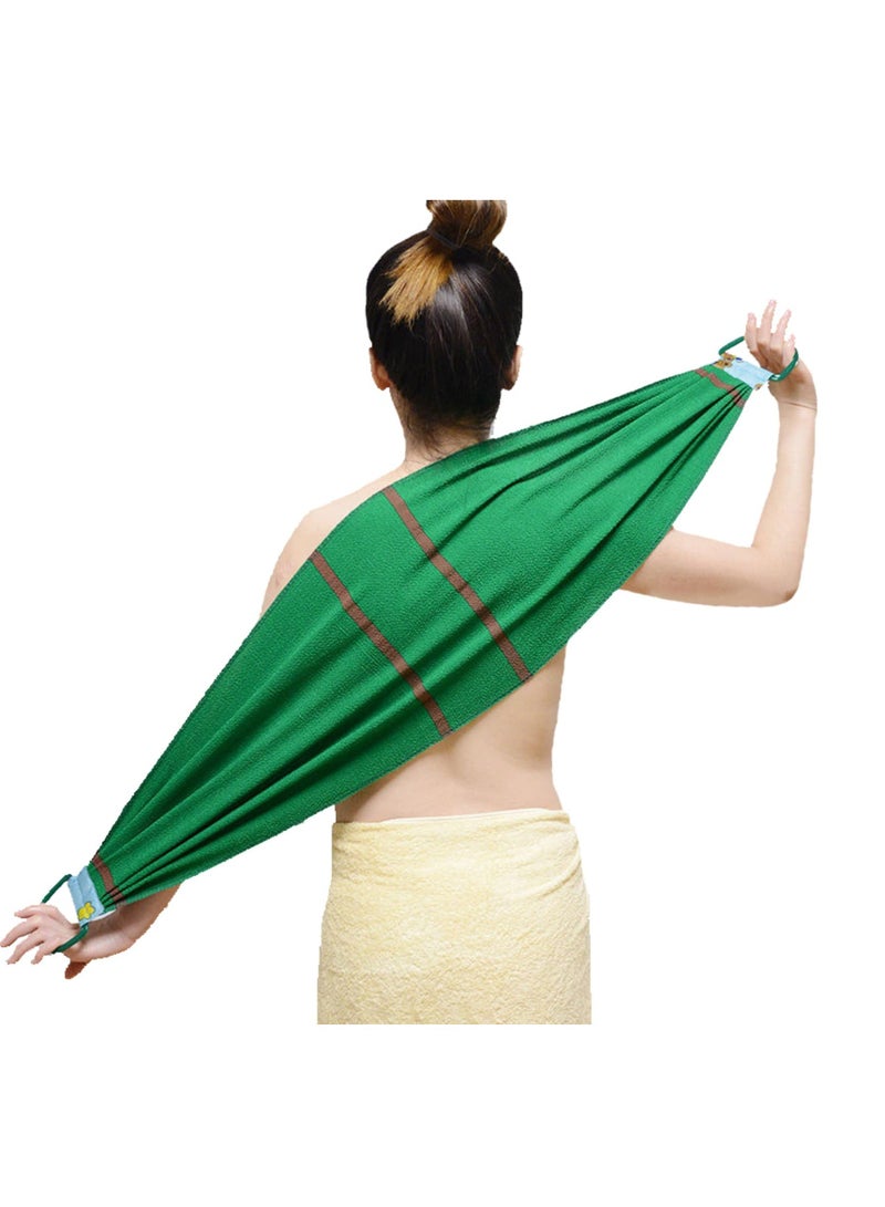 فرشاة peeling للظهر من MAKINGTEC - منشفة فرك الجسم للاستحمام وغسل الجسم، قطعة غسيل للرجال والنساء، فرشاة تقشير الجسم، مقشر، 500D أخضر - Image 1