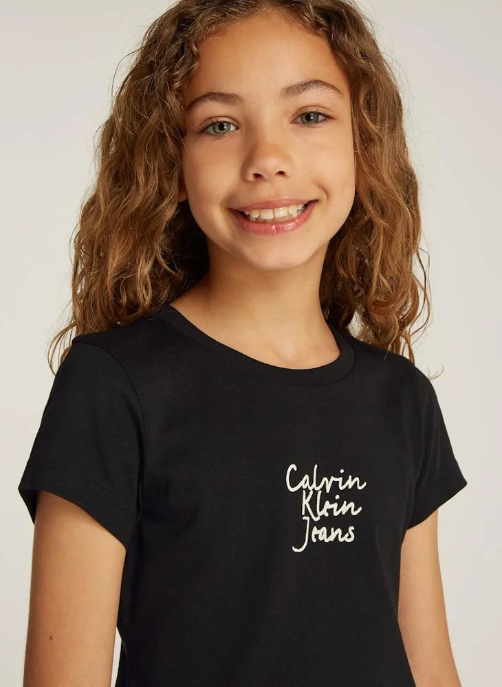 Calvin Klein Jeans Youth Graphic Logo Slim T-Shirt