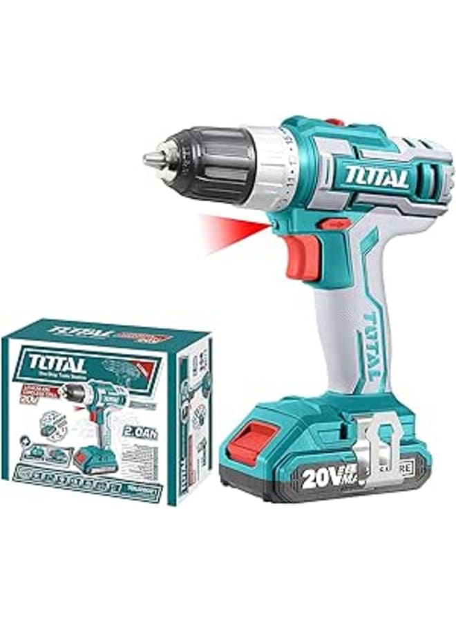 Total Tools TDLI20021 Lithium-Ion Cordless Drill (20V)