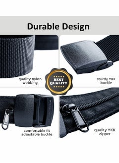 Excefore Money Belt for Men, Travel Security Belt with Hidden Money Compartment Pocket  - Image 3