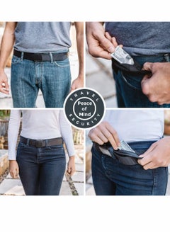 Excefore Money Belt for Men, Travel Security Belt with Hidden Money Compartment Pocket  - Image 4