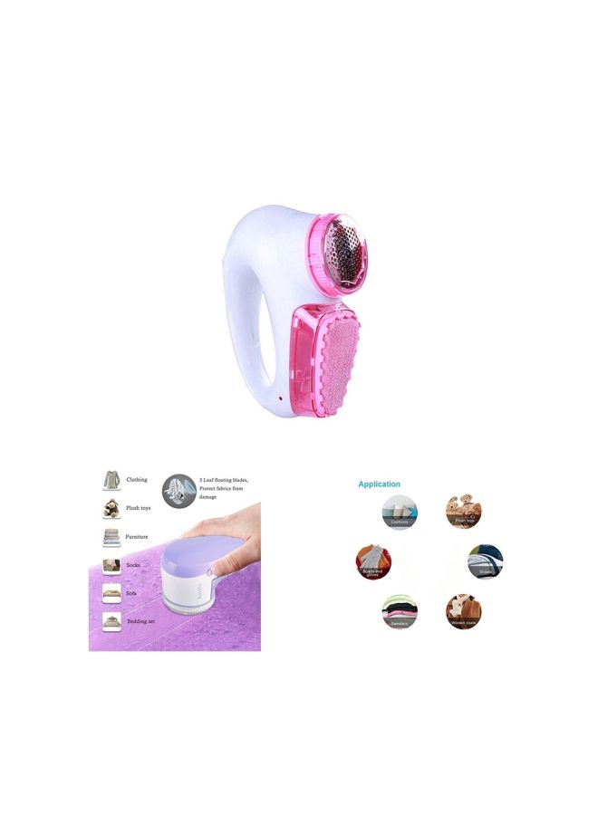 Y&D Lint Remover Sweater Fabric Clothes Shaver White/Pink 19centimeter  - Image 2