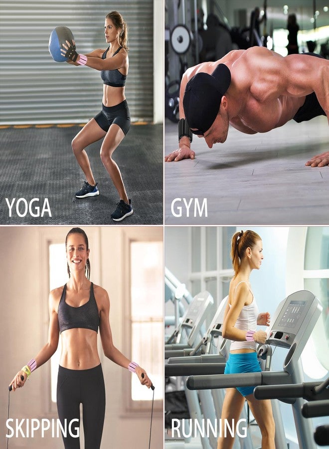MANO 4pcs Adjustable Wrist and Ankle Weights for Women 1 lb Each Stength Training Weights for Arms and Legs Wearable Wrist Straps for Weightlifting, Running, Walking, Fitness, Yoga Black - Image 3