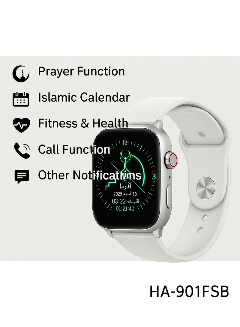 erorex Islamic Smartwatch with Hijri Calendar, Prayer Alerts & Elegant Display - Image 2