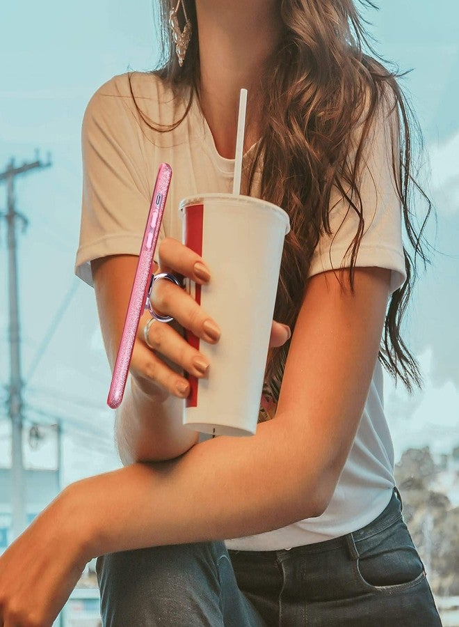 Speck Products Presidio Perfect Clear Ombre Samsung Galaxy S21+ 5G Case, Clear/Vintage Rose Fade - Image 5