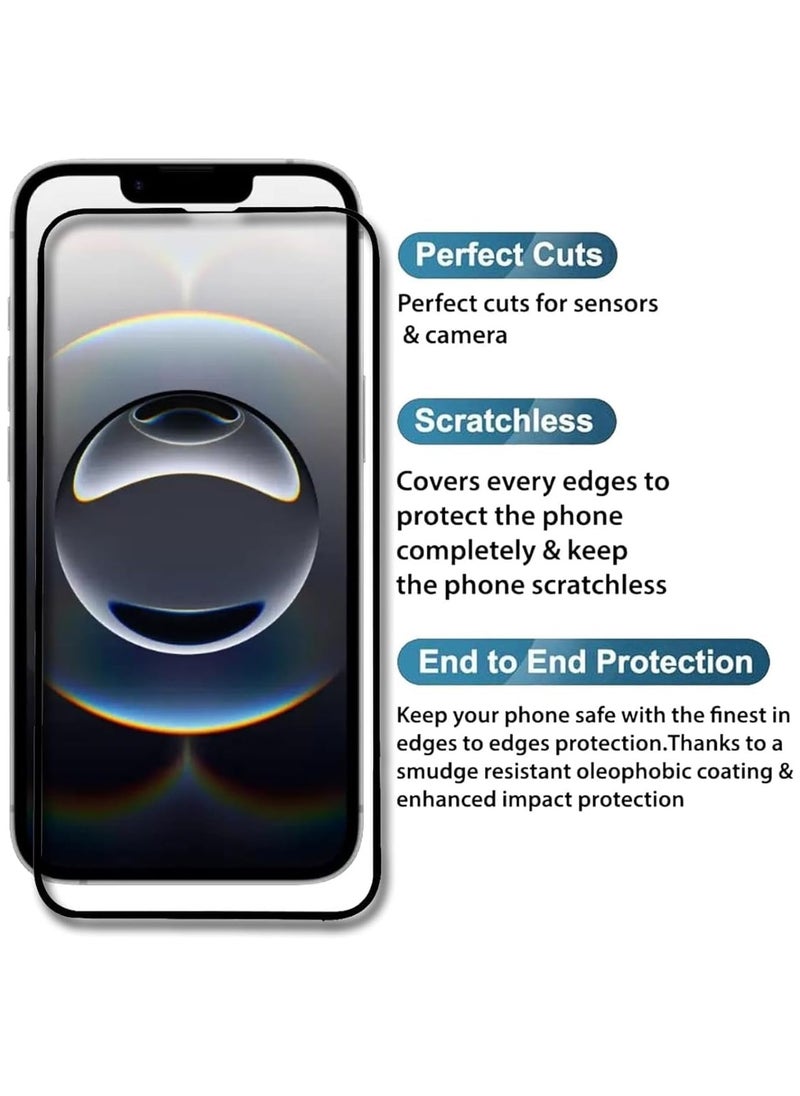Iphone 16E Screen Protector, Full Glue, Bubble Free, Anti-Scratch, Anti-Fingerprint, 9H Hardness 3D Curved Edge Tempered Glass Screen Protector for Iphone 16e 2025  - Image 3