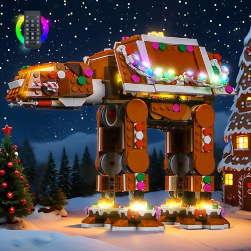 LocoLee Customized Light kit Compatible with Lego 40806 Gingerbread atat Walker No Model Only Light LED Lighting Accessories Compatible with Lego 40806 Customized RC Version - Image 5
